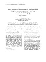 Báo cáo    hoàn thiện một số biện pháp miễn, giảm hình phạt trong bộ luật hình sự năm 1999 đáp ứng yêu cầu cải cách tư pháp   