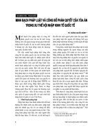 Báo cáo   minh bạch pháp luật và công bố phán quyết của toà án trong xu thế hội nhập kinh tế quốc tế  