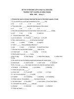 Đề Anh vào lớp 10 LHP http://violet.vn/thcs nguyenvantroi hochiminh