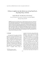 Báo cáo   chế tạo và nghiên cứu tính chất từ của các hạt nanô fe3o4 ứng dụng trong y sinh học   