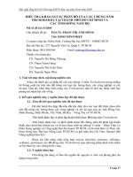 Tóm tắt báo cáo nghiên cứu khoa học    điều TRA KHẢO sát sự PHÂN bố của các CHỦNG nấm TRICHODERMA tại THÀNH PHỐ hồ CHÍ MINH và các TỈNH ĐÔNG NAM bộ   