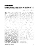 Báo cáo    tư tưởng lập hiến của hồ chí minh về bản hiến pháp dân chủ   