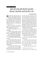 Báo cáo   một số vấn đề về bắt người trong trường hợp khẩn cấp  