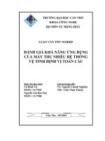 đánh giá khả năng ứng dụng của máy thu nhiều hệ thống vệ tinh định vị toàn cầu 