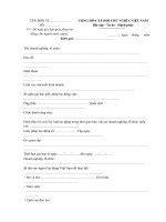 Mẫu Đề nghị gia hạn Hợp đồng lao động