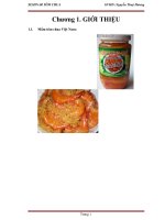 CÔNG NGHỆ LÊN MEN TÔM CHUA