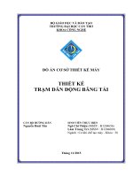 THIẾT kế TRẠM dẫn ĐỘNG BĂNG tải