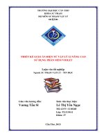 thiết kế giáo án điện tử vật lý 12 nâng cao sử dụng phần mềm violet 