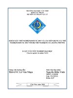khảo sát thí nghiệm rơi tự do và cải tiến dụng cụ thí nghiệm rơi tự do với bộ thí nghiệm của hãng phywe 