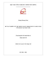 Tóm tắt luận văn thạc sĩ  nghiên cứu hệ thống mạng ubiquitous và khả năng ứng dụng tại việt nam
