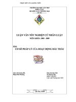 Cơ sở pháp lý của hoạt động đẩu thầu 