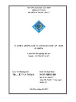 ô nhiễm không khí và tính khuếch tán chất ô nhiễm 