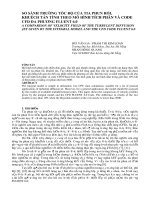 Báo cáo nghiên cứu khoa học   SO SÁNH TRƯỜNG tốc độ của TIA PHUN rối, KHUẾCH tán TÍNH THEO mô HÌNH TÍCH PHÂN và CODE CFD đa PHƯƠNG FLUENT 6 0  