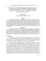 Báo cáo nghiên cứu khoa học   THỰC TRẠNG và NHỮNG ĐỊNH HƯỚNG TRONG CÔNG tác đào tạo NGHỀ ở các TRƯỜNG đại học sư PHẠM  