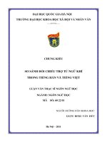 So sánh đối chiếu trợ từ ngữ khí trong tiếng hán và tiếng việt   luận văn ths  ngôn ngữ học  60 22 01 pdf