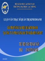 Giải pháp nâng cao hiệu quả kinh doanh tại công ty cổ phần xăng dầu tín nghĩa đến năm 2017 (TT) 