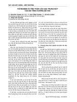 Báo cáo vật liệu xây dựng   môi trường  thí nghiệm và tính toán các đặc trưng nứt của bê tông cường độ cao 