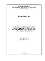 Hướng dẫn nghiệp vụ, kiểm tra, thanh tra của cục văn thư và lưu trữ nhà nước tại địa phương  thực trạng và giải pháp   l