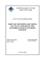 thiết kế mô phỏng hệ thống sản xuất linh hoạt fms (flexible manufacturing system) 