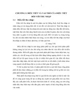 ĐIỀU TIẾT VÀ VAI TRÒ CỦA ĐIỀU TIẾT ĐỐI VỚI THU NHẬP