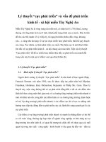 Báo cáo nghiên cứu khoa học   lý thuyết “cực phát triển” và vấn đề phát triển kinh tế   xã hội miền tây nghệ an