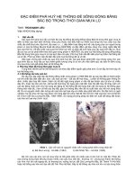 Báo cáo khoa học   đặc điểm PHÁ HUỶ hệ THỐNG đê SÔNG ĐỒNG BẰNG bắc bộ TRONG THỜI GIAN mưa lũ   