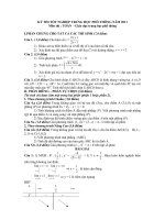 Đề và gợi ý giải Tốt nghiệp 2011