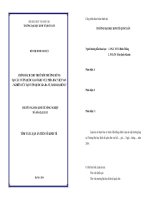 Tóm tắt luận án tiến sĩ kinh tế  chính sách cho thuê môi trường rừng tại các vườn quốc gia ở khu vực phía bắc việt nam –