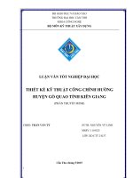 thiết kế kỹ thuật công chính hường huyện gò quao tỉnh kiên giang 