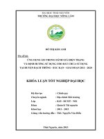 Ứng dụng GIS trong đánh giá hiện trạng và định hướng sử dụng cho đất chưa sử dụng tại huyện bạch thông bắc kạn giai đoạn 2011   2020”