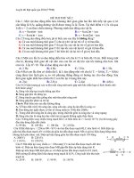 2 đề thử THPT QG môn vật lí 2016 có đáp án