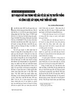 Báo cáo   quy hoạch đất đai trong việc bảo vệ các giá trị truyền thống và công cuộc xây dựng, phát triển đất nước  