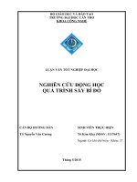 nghiên cứu động học quá trình sấy bí đỏ 