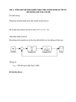 Báo cáo thực hành tổng hợp hệ điện cơ