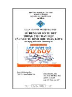 sử dụng sơ đồ tư duy trong việc dạy học các yếu tố hình học toán lớp 4 (sử dụng phần mềm imindmap 5) 