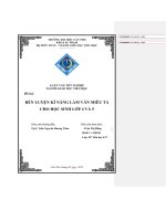 rèn luyện kĩ năng làm văn miêu tả cho học sinh lớp 4 và 5 