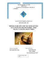 Mối quan hệ giữa thủ tục đăng kỷ đầu tư và đăng kỷ doanh nghiệp   thực trạng và hướng hoàn thiện 