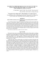 Báo cáo khoa học   xác định tỷ lệ thích hợp trong cơ cấu sản xuất cây thức ăn xanh và phương pháp phát triển cây, cỏ họ đậu cho chăn nuôi bò sữa tại ba vì   hà tây 