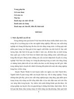 Phát triển nông nghiệp bền vững ở huyện thạch thành ( tỉnh thanh hóa)  hiện trạng và giải pháp