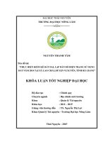 thực hiện kiểm kê đất đai, lập bản đồ hiện trạng sử dụng đất năm 2014 tại xã lao chải, huyện vị xuyên, tỉnh hà giang 