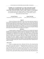 Báo cáo nghiên cứu khoa học    NGHIÊN cứu về KHÓ KHĂN của học SINH TRUNG học PHỔ THÔNG KHI học đọc HIỂU THEO ĐƯỜNG HƯỚNG GIAO TIẾP với SÁCH TIẾNG ANH 12  THỰC TRẠNG và GIẢI PHÁP  