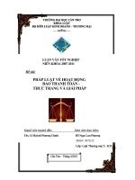 Pháp luật vê hoạt động bao thanh toán  thực trạng và giải pháp 