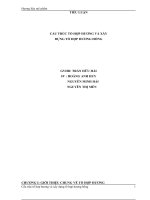 Bài tiểu luận  cấu trúc tổ hợp hương và xây dựng tổ hợp hương hồng