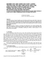 Báo cáo nghiên cứu khoa học   NGHIÊN cứu VIỆC ĐÁNH GIÁ CHẤT LƯỢNG TRUYỀN dẫn tín HIỆU HÌNH được điều CHẾ BẰNG PHƯƠNG PHÁP m QAM QUA TUYẾN THÔNG TIN sợi QUANG có sử DỤNG bộ KHUẾCH đại QUANG sợi EDFA  