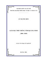Giáo dục phổ thông tỉnh quảng ninh (2001 2010)   luận văn ths  lịch sử  60 22 54 pdf