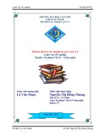 tính chất các định luật vật lý 