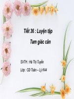 luyen tap tam giac can