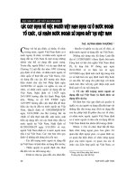 Báo cáo   các quy định về việc người việt nam định cư ở nước ngoài  tổ chức, cá nhân nước ngoài sử dụng đất tại việt nam  