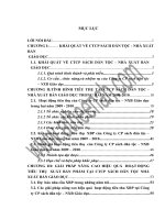 Nâng cao hiệu quả tiêu thụ XBP tại công ty cổ phần sách dân tộc – NXB giáo dục trong 2 năm 2009 2010 