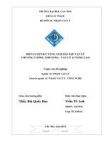 rèn luyện kỹ năng giải bài tập vật lý chương 5 sóng ánh sáng, vật lý 12 nâng cao